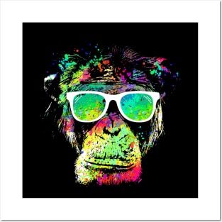 Technicolor Monkey Posters and Art